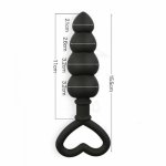 Unisex 100%Silicone Anal Butt Plugs Sex Toys Waterproof Anal Beads Prostate Massager Anal Sex Toys for Women Men Sex Products