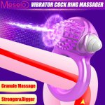 Ins, Meselo Peins Ring Vibrator Cock Ring Nipple Vaginal Clitoral Massager Clitor Stimulator Peins Ejaculation Delay Sex Toys For Men