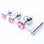 Ins, Vagina Insert for Woman Vaginal Erotic Massage Stainless Steel Butt Plug Vibrator Sex Products Anal Plug Dildo Beads Sex Toy