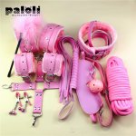 10pcs Sex Toys For Couples Exotic Accessories Adjustable Nylon BDSM Sex Bondage Set Erotic Accessories Handcuffs Whip Rope Games
