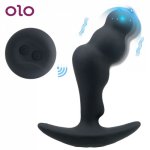 OLO Vibrating Anal Plug for Man Anus Prostate Massager G Spot Vibrator Adult Sex Toys Wireless Remote Control Male Masturbator
