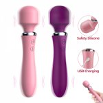 Silicone G Spot Vibrating Dildo Powerful Magic Wand AV Vibrator Sex Toys For Women Clitoris Stimulation Adults Massager Stick