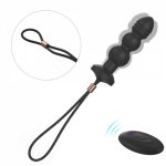 Wireless Remote Anal Vibrator For Men Women Masturbate Butt Plug Vibrating Anus Prostate Massage Anal Bead Plug Sex Toy For Male