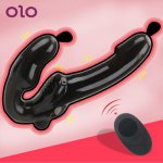 OLO 10 mode Prostate Massager  Erotic Toys Remote Control Vibrator Sex Toys For Men Women IKOKY Anal Plug