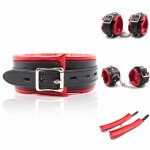 New Sex Toys PU Leather Handcuffs Anklecuffs,Soft Padded Hand Cuffs Ankle Cuffs,BDSM Fetish Bondage Sex Toys For Couple