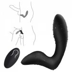 LOAEY Men Masturbator 10 Speed Mute Wireless Remote Control Anal Vibrator,Silicone Prostate Massager, Adult Anal Toys For Men