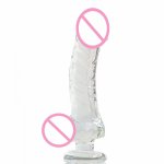 Length 9 inch glass big dildo realistic adult sex toys for woman huge dildo G spot Masturbation glass dildos sex products