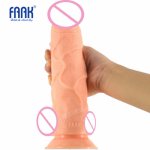 FAAK 25cm* 5.8cm huge  flexible dildo Dongs with strong Sucker,dick ,realistic penis,Sex Toys for woman sex products