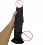 30*5.8cm huge Realistic Super Big Black Dildo Flexible Penis Dick With Suction Cup Huge Dildos,Big Penis Adult Sex Toy for women