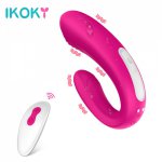 Ikoky, IKOKY G-spot Vibrator Wireless Remote Control Bendable Clitoris Vagina Stimulator Sex Toys for Women Couple Share Vibrator