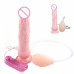 Vibrating Ejaculating Dildo Squirting Water Realistic Cock Penis Dildo Vibrator with Suction Cup Sex Toys for Woman Masturbator