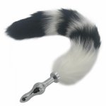 Fox, 3 Size Choose Fox Tail Anal Plug Metal Butt Plug Cosplay Butt Tail Sex Toys for Women Men Gay Lesbian Adult Accessories H8-216G
