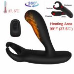 37.5° Anal Vibrator Remote Control Man Anal Toys 11 + 11 Modes Strong Vibrating Prostate Massager Anal Plug Sex Toys for Couples
