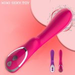 Adjustable Powerful Quiet  AV Wand Vibrator for Women USB Charging Sex Toys Vagina Clitoris Stimulator Adult Toy