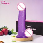 Tracy's Dog Realistic Dildos Jelly Dong Crystal Dildo For Beginners With Strong Suction Cup 7.8