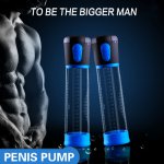 Men's Penis Enlargement Pump Male Masturbator Automatic Air Vacuum Pump Penis Extender Adult Sex Toys For Men Masturbate