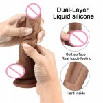 Realistic Dildos Big Dildos with Strong Suction Cup for Hand-Free Play Vagina G-spot Anal Simulate Flash Adult Sex Toy for Women