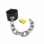 Sexy plush metal thick chain ankle adult article chain length 30cm handcuffs single erotic SM handcuffs performance game sex toy