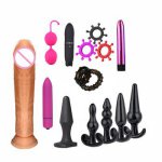 Vibrators Dildo Lock Rings Vaginal Balls Anal Plug Sex Finger Massage Massagers Adult Sex toys vagina pussy sex shop H4