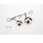 1PC Bondage Steel Stainless Double Ball Anal Hook Prostate Erotic Toy  For Men Couples,Anal Vagina Ball Massager For Women