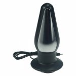 Huge Extreme Silicone Electric shock anal plug electro therapy butt  stimulation for men and women in tens adult game sex toys