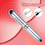 Bdsm Bondage Toys Adult Game for Couples Men Women Anal Sex Toys Metal Anal Plug 3-in-1 Spanking Whip Flirting Feather Butt Plug