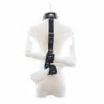 Erotic Leather Neck Collar Handcuffs Adult Games BDSM Bondage Restraints Slave Fetish Hand Cuffs Sex Toys For Couples tools