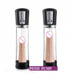 YUELV Newest USB Rechargeable Penis Pump For Men Electric Charging Male Vacuum Penis Extender Enlargement Cock Enlarger Sex Toys