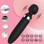10 Speed AV Wand Massager Vibrator Waterproof Soft Dildo Vibrator G Spot Clitoris Stimulator Adult Sex Toys for Woman