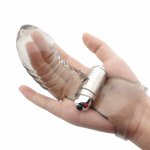 Soft Finger Sleeve Vibrator Female Masturbator G-spot Massage Clit Stimulate Sex Toys For Women Lesbian Orgasm Adult Products