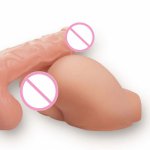 Sex doll realistic Silicone 3D Realistic Big Ass artificial vagina Anal Double Channels Sex Toys for Men Male masturbator cup