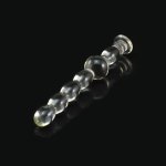Glass Anal Beads Plug for Women and Men G-spot Stimulator Massager Dildo Anal Masturbation Sex Products Adult Sex Toy for Couple