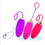 10 speed Silicone Bullet Egg Vibrators for Women Wireless Remote Control Vibrating USB Rechargeable Massage Ball Adult Sex Toys