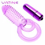 VATINE Sex Toys for Men Vibrator Penis Ring Ejaculation Delay Cock Ring Delay Ejaculation Male Masturbation Clitoris Stimulator