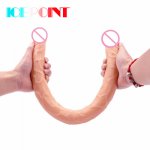 ICEPOINT 55*4cm Double Long Soft Jelly Dildo Lesbian Vaginal Anal Plug Massage For Women Realistic Dildos Sex Toys For Woman Gay