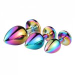 Stainless Steel Jeweled Anal Butt Plugs Anal Trainer Toys Sex Love Games Personal Massager for Women Men Couples Lover