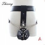 Thierry Men Chastity belt bird cage strap on anal plug Restraint Bondage briefs Sexy Products for slave couples adult games