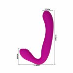 Baile, silicone 30 speed vibrations rechargeable silicone Strapless Strap On dildo penis anal plug sex toy for couple lesbian women