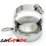 Metal sex restraint wrist cuffs ,Sex Toys Stainless Steel Handcuffs and Feet cuffs with lock,adult sex toys for couples sex