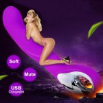 High Quality vibrator sex toys for woman USB Charging 10-frequency Silicone G-Spot Vibrator Wholesales Vibratore femminile