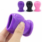 Anal Hollow Plug Soft Speculum Enema Prostata Massage Expander Enlarge Big Anal Plug Sex Toys for Woman Men Butt Plug Adult Toys