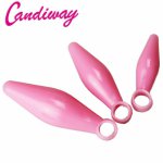 Anal Plug Prober with Finger Loop bullet Anal Sex Toys Booty Adult Silicone Butt Plugs mid-night backyard sex game for couple