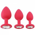 4 Colors Silicone Anal Plug Butt Plug Anal Small Middle Larger Size Massage Female Masturbator Adult Game sex product for couple