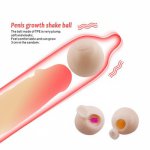 Reusable Intimate Goods Vibrator Penis Extender Beads Penis Sleeve Extender Enlargement Soft Head Condom Attachment Ball