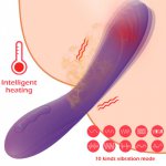 10 Speed Heating Dildo Vibrator AV Stick Sex Toys for Woman Masturbation Vaginal Massage G-spot Clitoris Stimulation Vibrator
