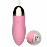 Powerful Vibrating Silicone Bullet Egg Vibrators USB Rechargeable Clitoris Stimulator Massage Ball Female Masturbator Sex Toys