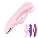 RINARIN Rabbit Vibrator Dual Motor Dildo Vagina G-Spot Massager G Spot Clitoris Stimulator 12 Speeds Powerful Vibration Sex Toys