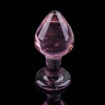 3PCS Crystal Glass AnalButt Plug Sex Toys G-spot Crystal Glass AnalButt Plug Stimulate for Couple E15C