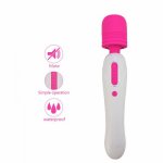 Double-headed AV Massage Vibrator USB Charging Female Masturbation Vaginal Clitoral Stimulator Adult Sex Toys