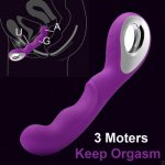 10 Speed Dildo G Spot Vibrator Rechargeable Waterproof Magic AV Wand Vagina Clitoris Massager Stimulator Sex Shop Toys For Women